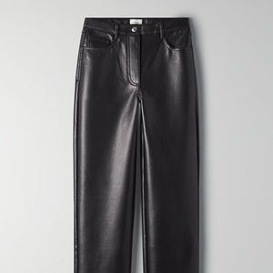 Babaton faux leather Melina pants from Aritzia